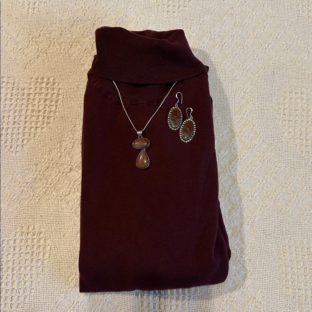 Talbots Burgundy Sweater